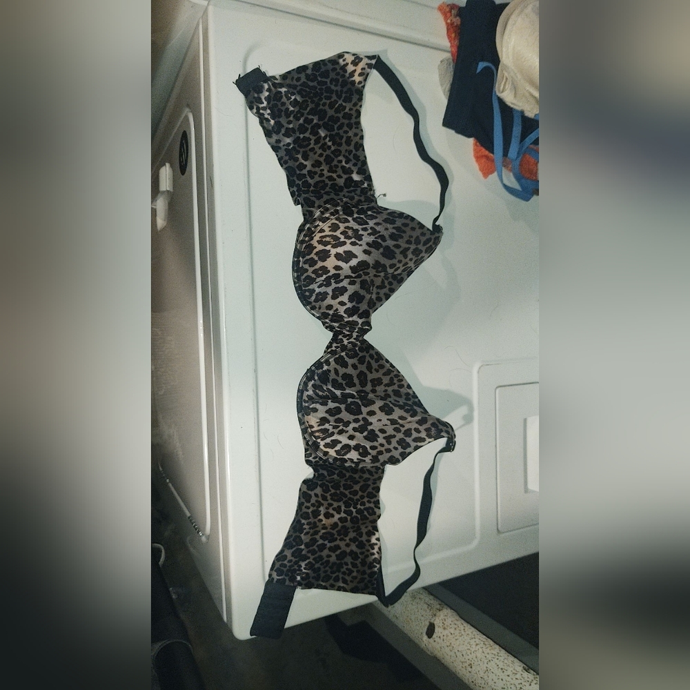 Cheetah print bra